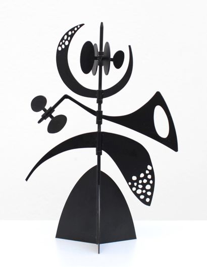 Philippe HIQUILY (1925-2013) Weathervane Winter, 2011-2020 Cast metal sculpture painted...