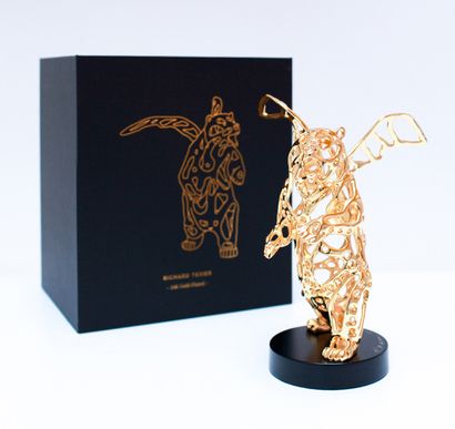 Richard TEXIER Angel Bear, 2015 - Edition 2021
Special edition "gold plated"
Cast...
