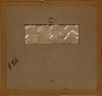 null After Georges Braque Circée Engraving decaled on the back H_16 cm L_20 cm (traces...