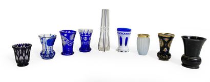 null Ensemble de 36 verres, vases et tasses. La plupart Bohême. XIX/XX éme siècle....
