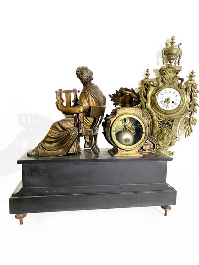 null Set of 10 clocks and a cartel. XIX/XX th century. We join a showcase.