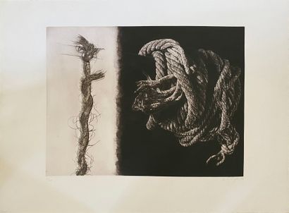 null Wolfgang Gäfgen (born 1936)

Composition, 1977

Set of six engravings on black...