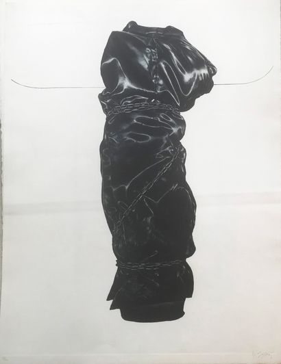 null Set of three lithographs. Two by Gérard Titus-Carmel (Born in 1942) and one...