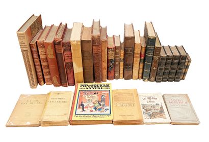 null Fort lot de livres dont "Histoire romaine" de Lemaistre (4 vol.) , "Voyage du...