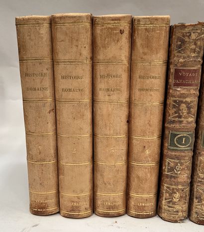 null Fort lot de livres dont "Histoire romaine" de Lemaistre (4 vol.) , "Voyage du...