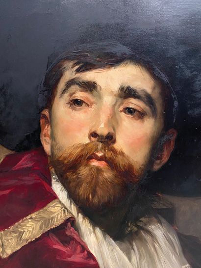 null FERDINAND ROYBET (1840 - 1920) 

Portrait d'homme 

Panneau. 

Signé en haut...