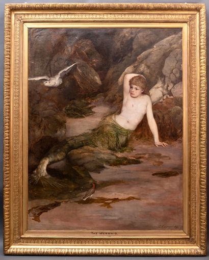 null 
CHARLES NAPIER KENNEDY (1852 - 1898) 




The Marmaid, la sirène 




Toile...