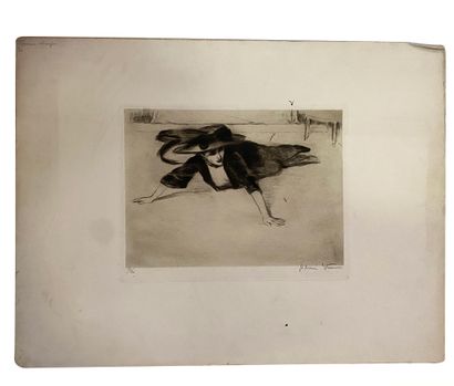 null Adrien Etienne Drian (1885 - 1961) Femmes et fillettes Ensemble de huit lithographies....