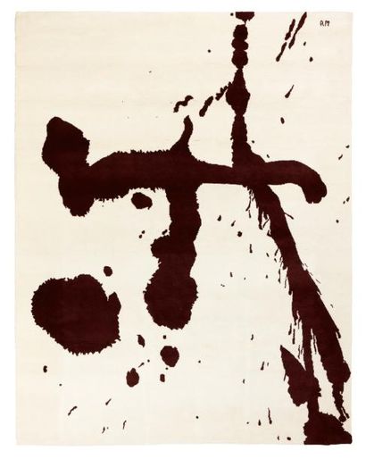 Robert Motherwell (1915-1991) Burnt Sienna tapis en laine. signé au dos et numéroté...