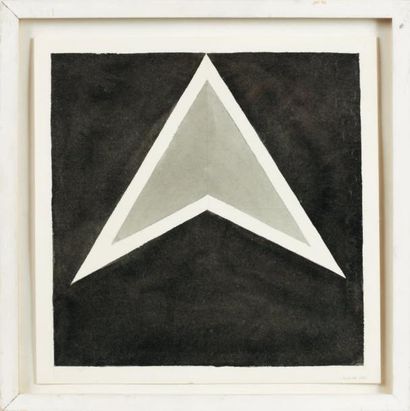 Sol Lewitt (1928-2007) Three Pointed Star within a three pointed Star, 1982 Gouache...