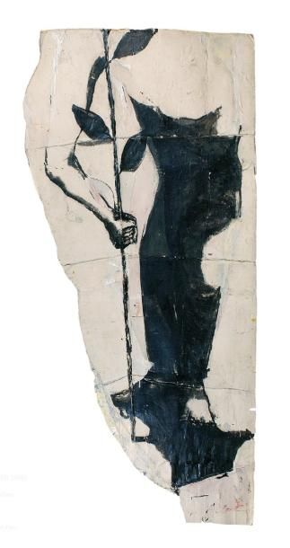 Jean Charles Blais (né en 1956) Sans titre, 1988 Peinture sur arrachage d'affiches....