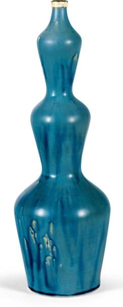 AXEL JOHANN SALTO (1889-1961) Pied de lampe en grès émaillé Lamp base in glazed stoneware...