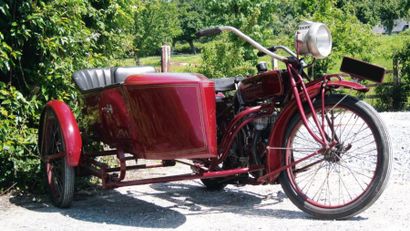 INDIAN Powerplus avec side car 1926 Châssis: n° 77R391 Possède son side-car Belle...