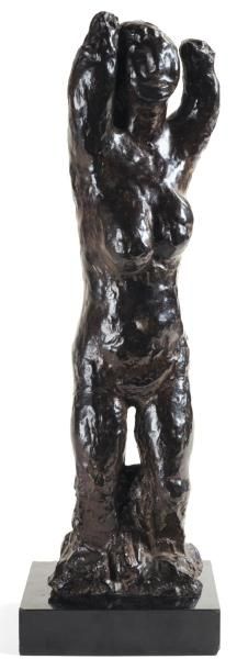 JEAN FAUTRIER (1898-1964) Grand nu debout, 1928 Epreuve en bronze à patine brune....