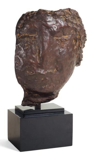 JEAN FAUTRIER (1898-1964) Masque de jeune fille, 1928 Epreuve en bronze signée et...