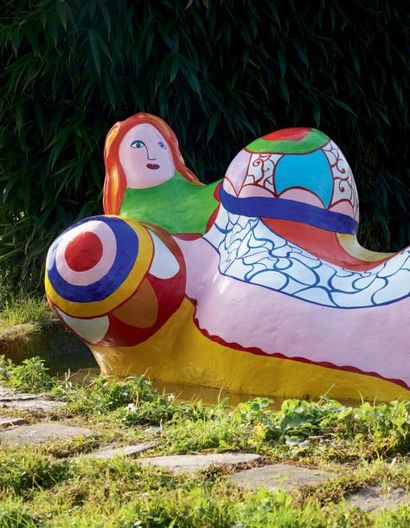 Niki de Saint Phalle (1930-2002) La sirène, 1983 Pièce unique. Modèle original ayant...