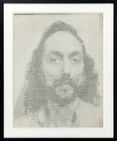 ALAIN JACQUET (1939-2008) Portrait numérisé Photographie. H_45,5 cm L_36 cm Provenance:...