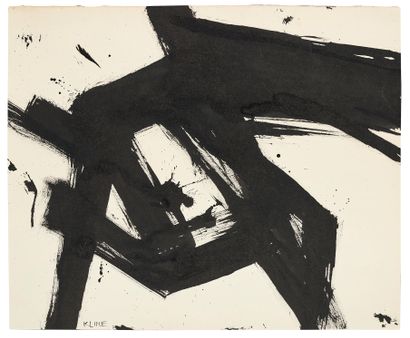 null Franz KLINE (1910-1962)
Composition
Encre sur papier
Dimensions : 33 x 40 cm

Provenance...