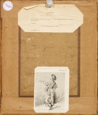 null Jean-Baptiste LEPRINCE (1734 - 1781)
Jeune danseuse au turban vue de profil...