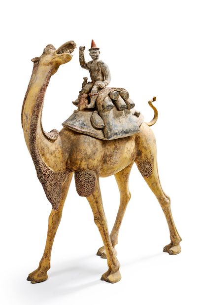 CHINE, Époque Tang (618-907)
Paire de chameaux...