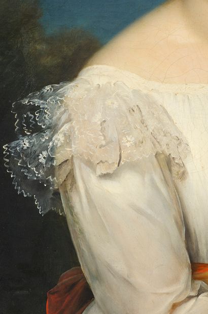 Jean Baptiste Paulin dit PAULIN GUERIN (1783-1855) Portrait de Mademoiselle Mante
Toile...