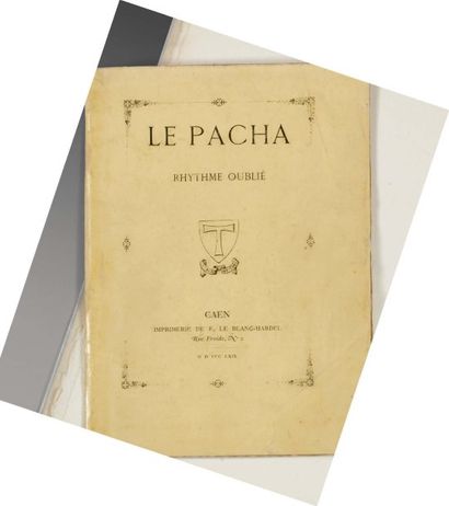 [BARBEY d'AUREVILLY (Jules)]. Le Pacha. Rythme oublié. Caen, imprimerie de F. Le...