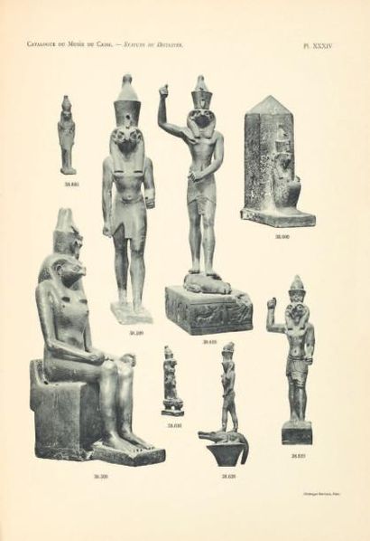DARESSY G Statues de divinités. Catalogue général des antiquités égyptiennes du Musée...
