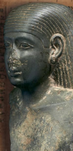 EGYPTE STATUE NAOPHORE DU DIRECTEUR DE LA PLACE PURE, PADIHÉKA. OEuvre majeure de...