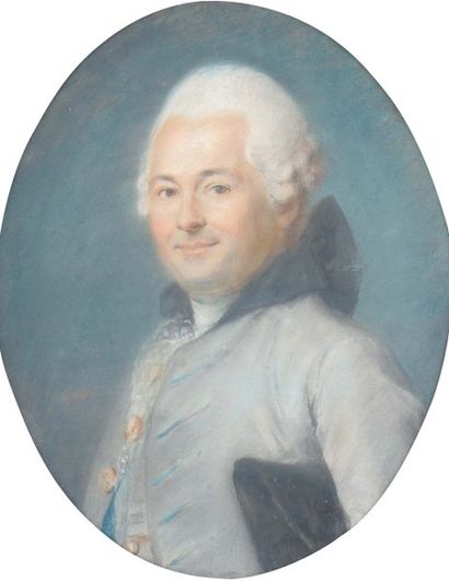 Attribué à simon-bertrand lenoir (1729 - 1791) Portrait du Comte de saint Cricq Pastel...