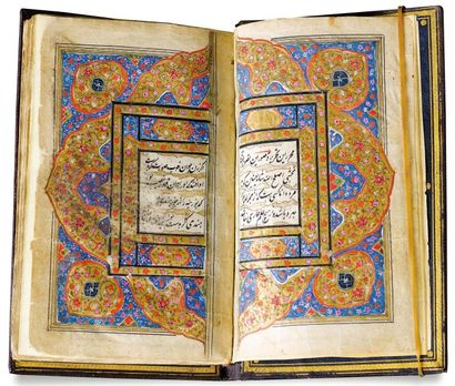 null Manuscrit, Ketab el-Ari, de Reza Bakhsh i. Texte en deux parties, en écriture...