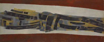 Raoul UBAC (1910-1985) Personnage couché, 1951 Huile sur toile. Signée et datée au...