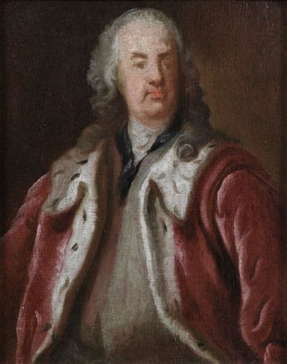 Attribué à Louis Tocque (1696 - 1772) Portrait du roi Stanislas Leszczynski Toile....