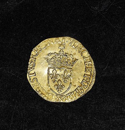 Monnaie d'Or Henri III (1574-1589) Écu d'or...