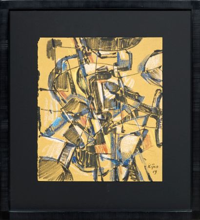 Ladislas KIJNO (1921-2012)
Composition, 1959
Feutre...