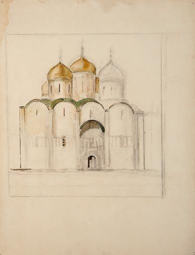 NICOLAS ISZELENOV (1891-1981) Ensemble de neuf croquis et études aux thèmes divers...