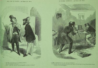 [AUBERT] Ces Chinois de Parisiens. Paris, Aubert & Cie, sans date [1851]. Album in-folio...