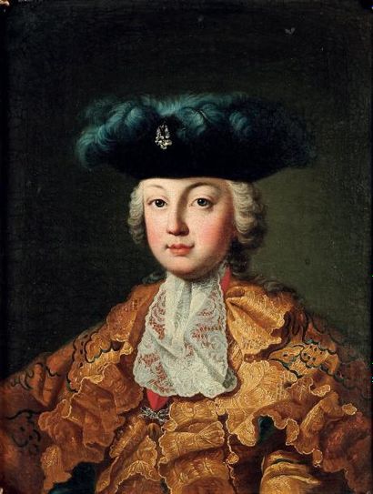ÉCOLE AUTRICHIENNE VERS 1750, ENTOURAGE DE MARTIN VAN MEYTENS Portrait de l'empereur...