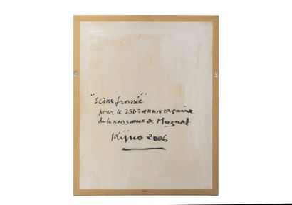 null Ladislas KIJNO (1921-2012)
Icône froissée, 2006
Papier froissé contrecollé sur...