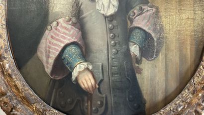 null École hollandaise vers 1700,
Portrait de jeune enfant devant un pilastre cannelé.
H_85...