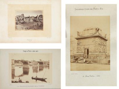 null [COMMUNE DE PARIS]. Siège de Paris, 1870-1871. Les monuments incendiés par la...