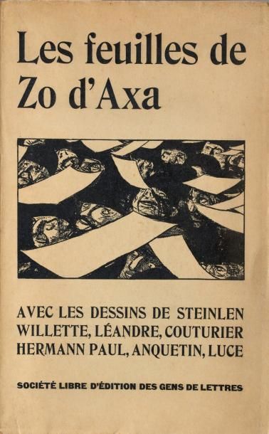 ZO D'AXA Les Feuilles. Dessins de Steinlen, Willette, Léandre, Hermann-Paul, Couturier,...