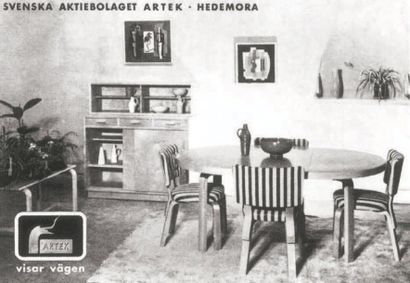 Alvar Aalto (1898-1976) Bureau modèle «920» Hêtre et bouleau Édition Artek Vers 1930...