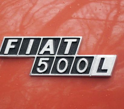 FIAT 500 L - 1970 Châssis: n° 110 F 226 52221 Titre de circulation belge - Cote d'amour...