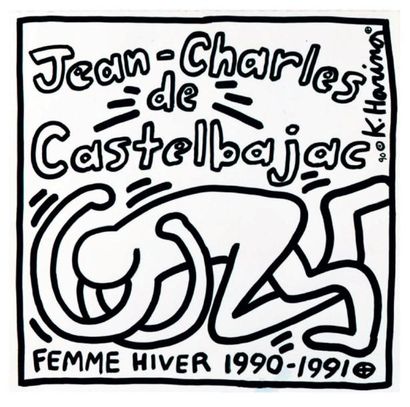 Keith Haring (1958-1990) Jean-Charles de Castelbajac, (Femme Hiver 1990-1991), 1990...