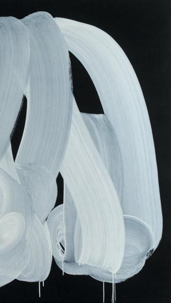 NAJIA MEHADJI Volute 2, 2010 Acrylique sur toile Signé au dos H_150 cm L_150 cm Provenance:...