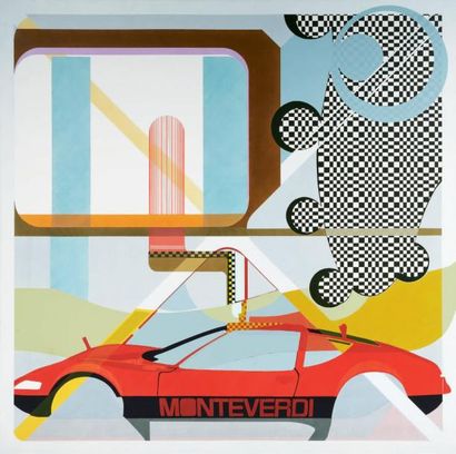 STEFAN HIRSIG (NÉ EN 1966) Monteverdi, 1999 Acrylique sur toile. Acrylic on canvas....