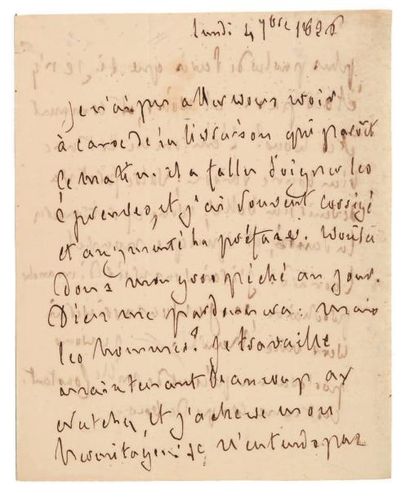 François de CHATEAUBRIAND 2 Lettres autographes, [Paris] septembre 1826, à la duchesse...