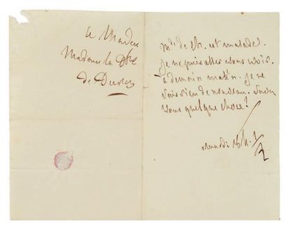 François de CHATEAUBRIAND 14 Lettres autographes, [sans date], à la duchesse de Duras;...