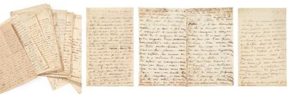Claire de Kersaint, duchesse de DURAS 52 Lettres autographes, 1814-1828, à sa fille...