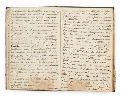 Claire de Kersaint, duchesse de DURAS Carnet autographe, [ Journal], 1821-1827; carnet...